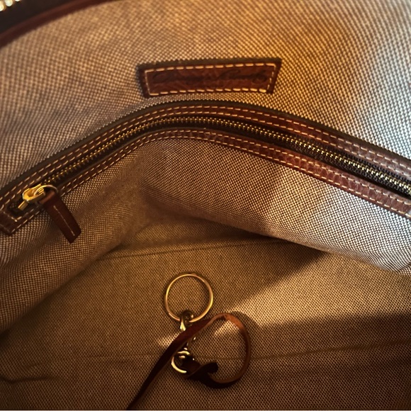 Dooney & Bourke Brown Leather Handbag - Picture 7 of 10